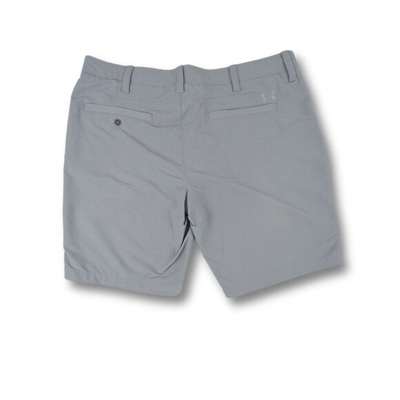 Under Armour Golf Shorts Gray Size 40 HeatGear Lightweight Stretch Nylon Blend - Picture 2 of 9